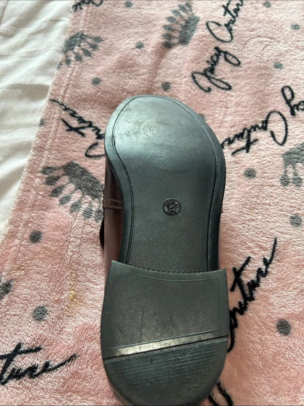 Men's Brown Leather Slip-On Loafers Size 9.5